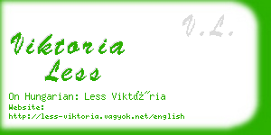 viktoria less business card